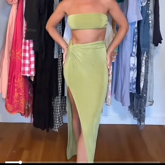 Princess Polly Green Two Piece Set - Picture 1 of 1